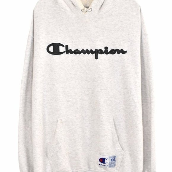 Champion | Shirts | Vintage Champion Hoodie White Graphic Sweatshirt Au Xxl  | Poshmark